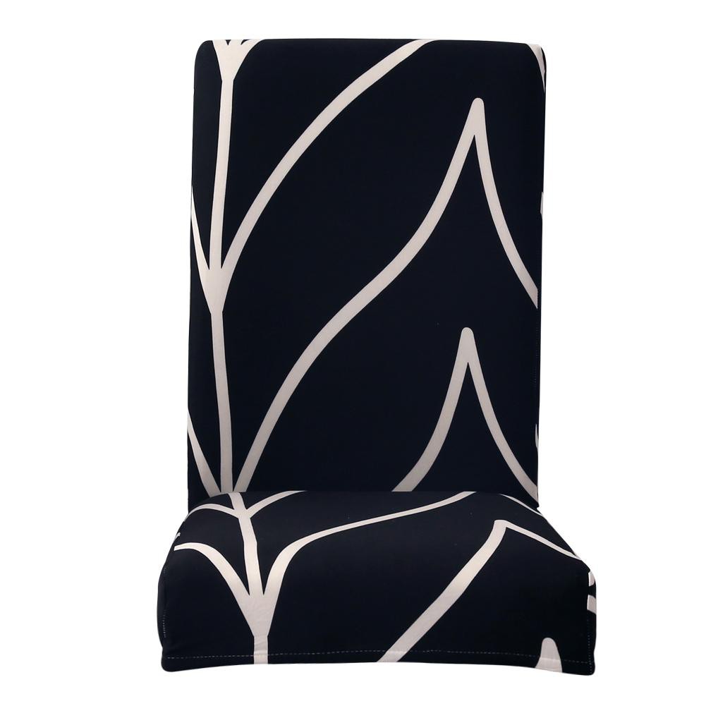 Áo phủ ghế tựa lưng chất vải co giãn họa tiết hình khối độc đáo