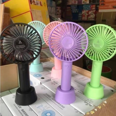 Quạt Mini tích điện cầm tay thời trang có đế để bàn siêu mát siêu hot | BigBuy360 - bigbuy360.vn