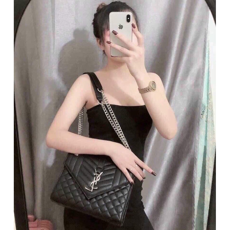 Túi Đeo Chéo Nữ Y.....S.....L SIZE 24 Da Mềm