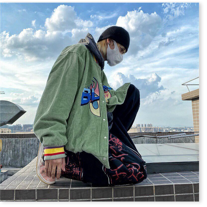 ÁO KHOÁC NHUNG BOMBER UNISEX NAM NỮ THỜI TRANG KOKO MI