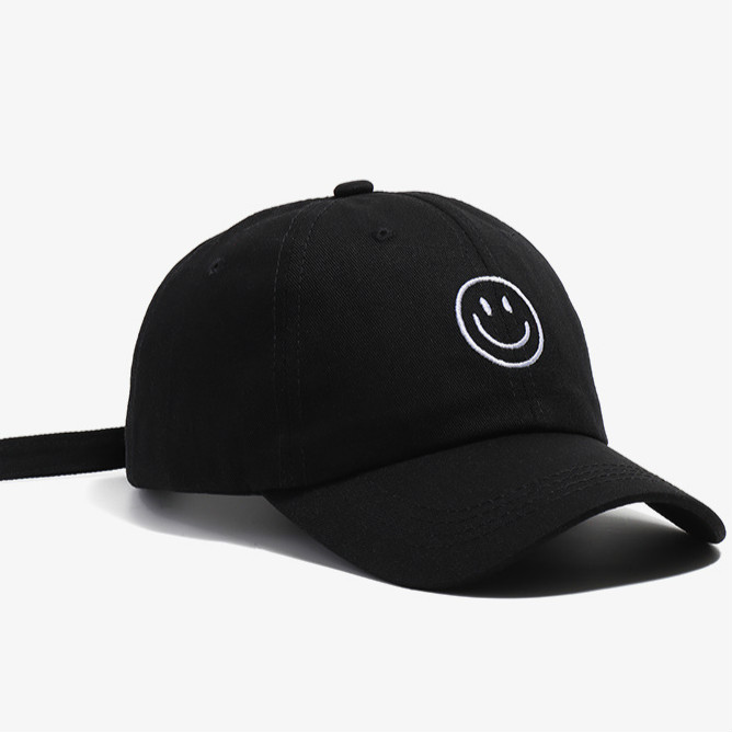 Mũ Lưỡi Trai LINJW Hình Mặt Cười Phong Cách Hàn Quốc 2020