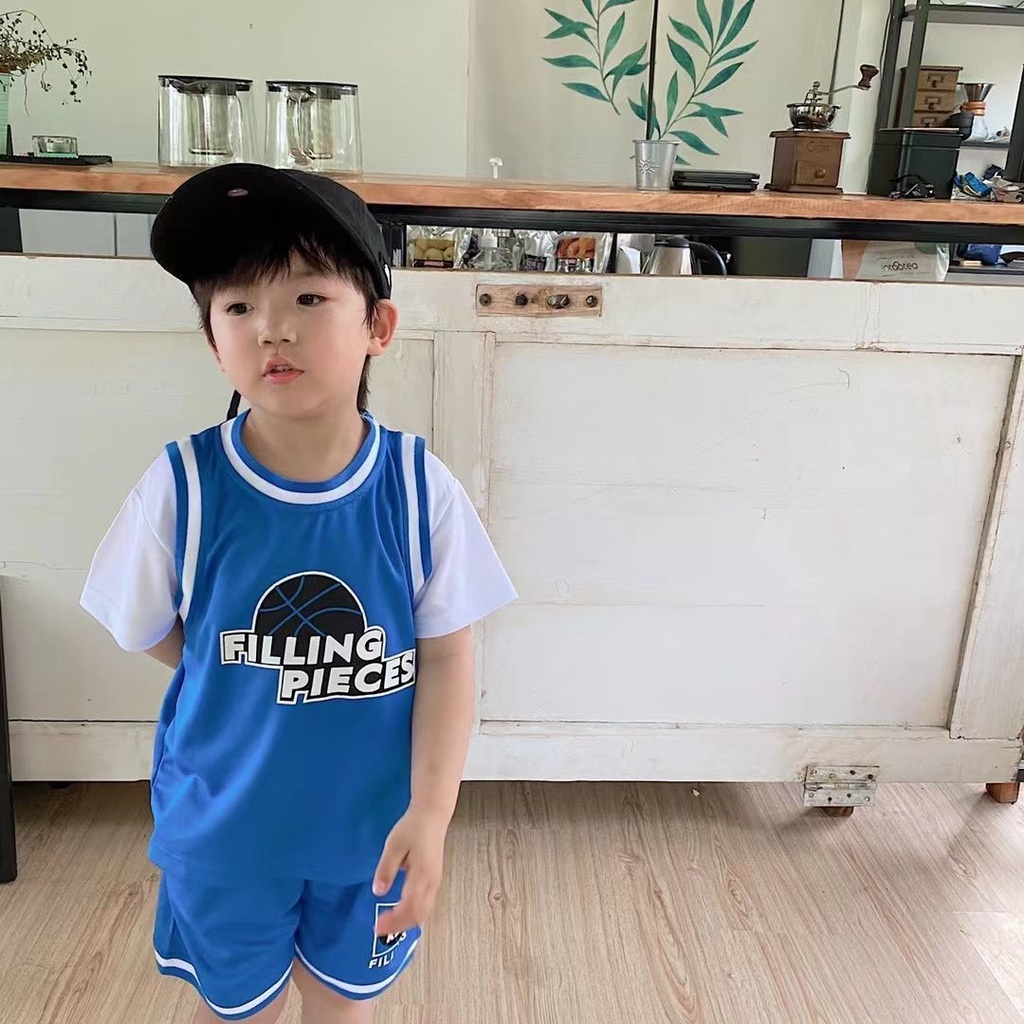 Bộ Đồ Thể Thao 2 Món Áo + Quần Short Thời Trang Mùa Hè Cho Bé Trai Từ 3-4 - 5-6 - 7-8 - 9-10 - 11-12 Tuổi
