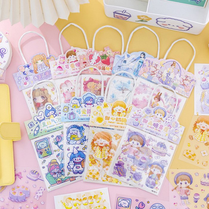 STICKER DÁN MẪU TÚI XÁCH SET 3 TỜ