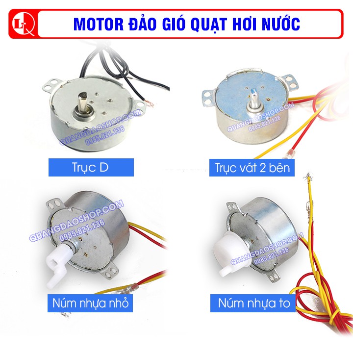 MOTOR ĐẢO GIÓ QUẠT HƠI NƯỚC - CÁC LOẠI