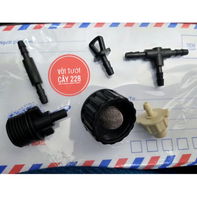 Phụ Kiện Lọc, Tê Nối Béc Phun Sương Tự Động Aquamate Cho Ống Tio 5, 6ly