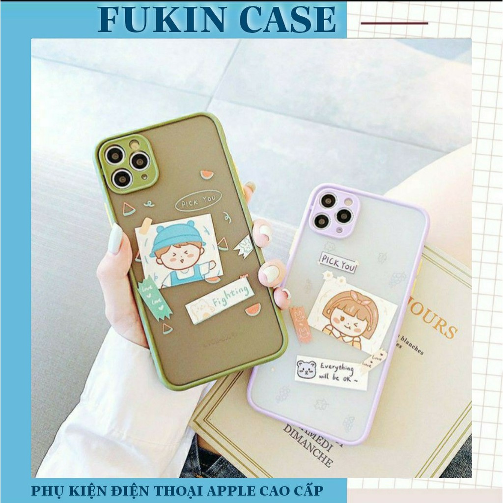 Ốp lưng iphone - ốp iphone Pick You viền nổi 5/5s/6/6plus/6s/6splus/7/7plus/8/8plus/x/xs/11/12/pro/max/plus/promax