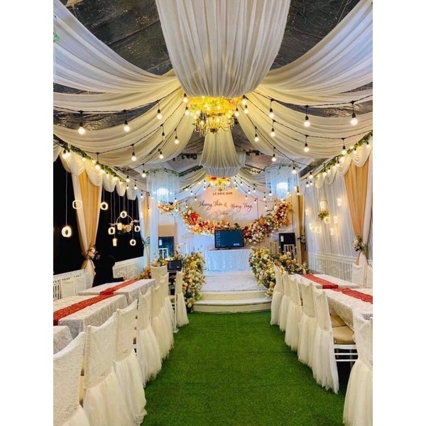 Dây Chống Nước 5m 10 Đui Cả Bóng, Dây Treo Thả Trang Trí Chống Nước.