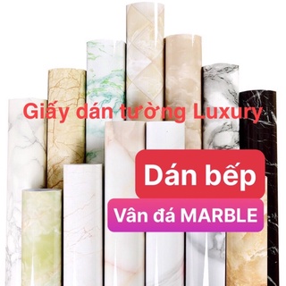Giấy dán tường 5Mx60CM Giấy dán bếp_Dán tường vân đá MARBLE -CHỐNG CHÁY Decal dán bếp chống dầu mỡ