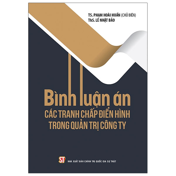 Sách Bình Luận Án Các Tranh Chấp Điển Hình Trong Quản Trị Công Ty