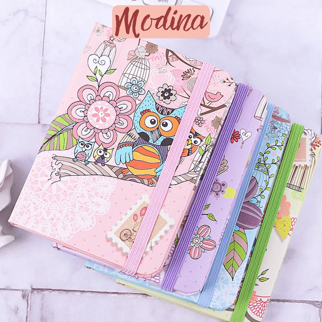 Sổ tay ghi chép a6 dễ thương cute MODINA, sổ tay mini bìa cứng đa năng