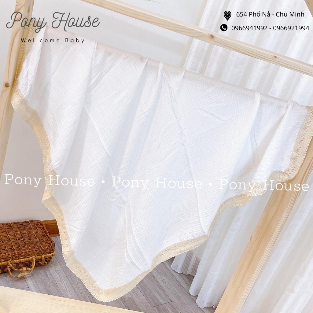 Chăn Xô Hè Bo Viền Siêu Nhẹ Cao Cấp Phong Cách Hàn Quốc Cho Bé (KT 100x100cm)
