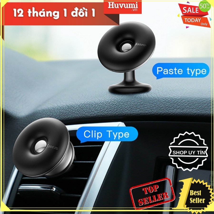 [Chính Hãng - Sẵn]  Đế giữ điện thoại bằng nam châm trong xe hơi Baseus Star Ring Magnetic Car Bracket LV375 - New 100%