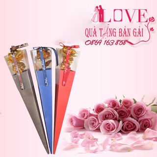 Bông hồng mạ vàng Quà tặng người yêu tặng mẹ ngày lễ 20/10 - 14/2 8/3