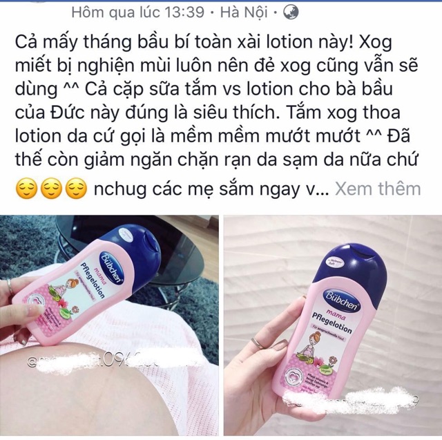 Sữa tắm+dưỡng thể bubchen mama cho bà bầu của đức đủ bill - ảnh sản phẩm 2