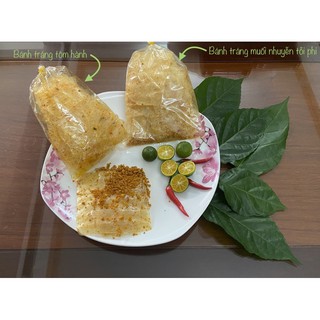 Bánh tráng muối nhuyễn tỏi phi siêu thơm ngon