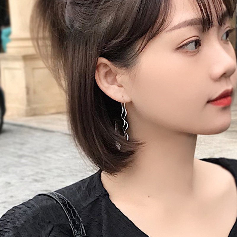 Bông tai dáng dài phối tua thời trang phong cách Hàn Quốc dành cho nữ A769