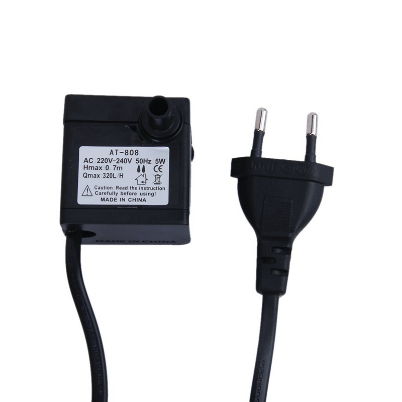 Máy bơm nước chìm AC 220-240V 5W chuẩn phích cắm EU cho bể cá hồ suối