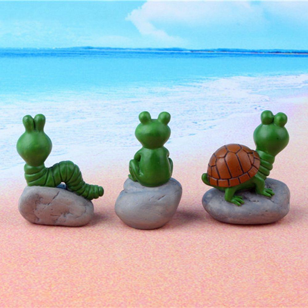 Mô Hình Chú Ếch Mini Bằng Nhựa Resin Trang Trí Tiểu Cảnh