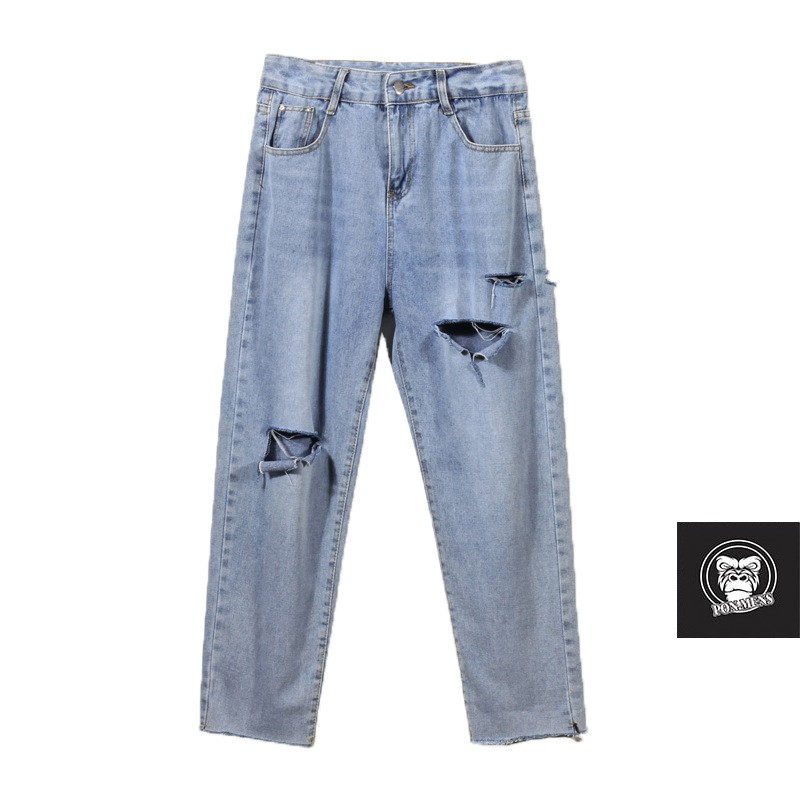 Quần jean baggy rách nam nữ mới k788 2021 Pon.mens