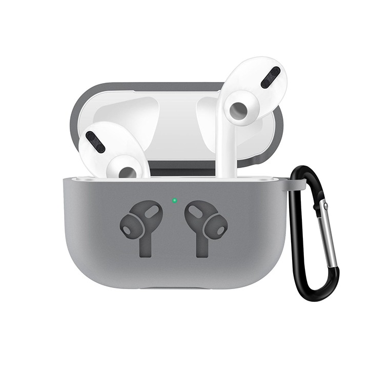 Case Silicon cho tai nghe Airpods Pro Nhựa dẻo kèm móc khóa
