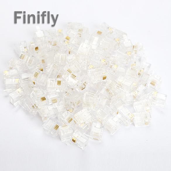 Đầu Nối Rj11 Rj-11 6p4c 100x 4 Pin | BigBuy360 - bigbuy360.vn