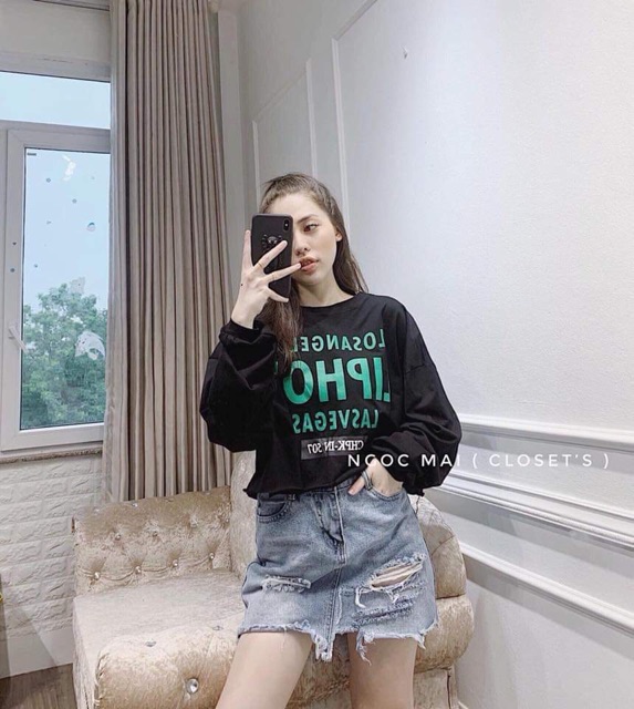 Áo croptop LIPHOP dài tay NTA0919