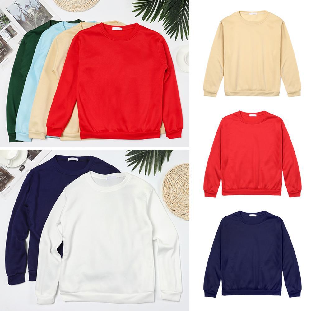 Áo Sweater Màu Trơn Phong Cách Hip Hop Cá Tính Thời Trang Thu Đông