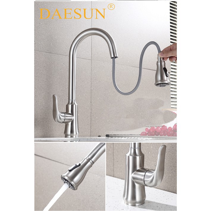 VÒI RỬA BÁT NÓNG LẠNH-DÂY KÉO DAESUN DS 4232 .