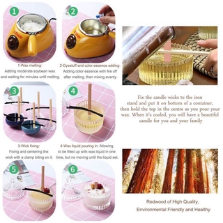 Set 100 bấc nến chất liệu gỗ