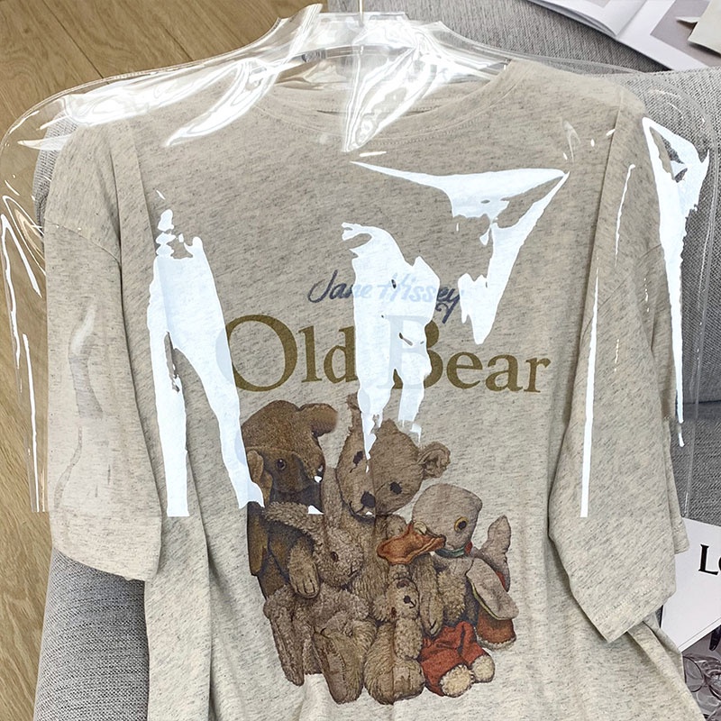 Áo Thun HIIXIIVI 100% cotton Tay Ngắn Cổ Tròn Thời Trang Mùa Hè Phong Cách Hàn Quốc Mới 2022
