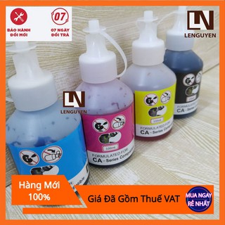 Mực in phun dùng cho máy in Canon và HP 100ml giá rẻ