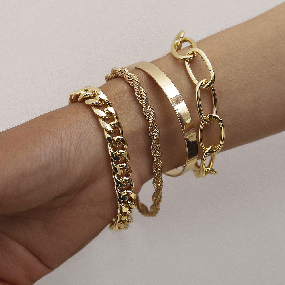 Set 4 vòng tay cá tính UNISEX