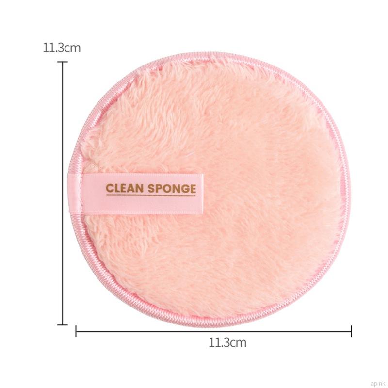 Bộ 3 Miếng Bông Tẩy Trang Mềm Hai Mặt Có Thể Tái Sử Dụng