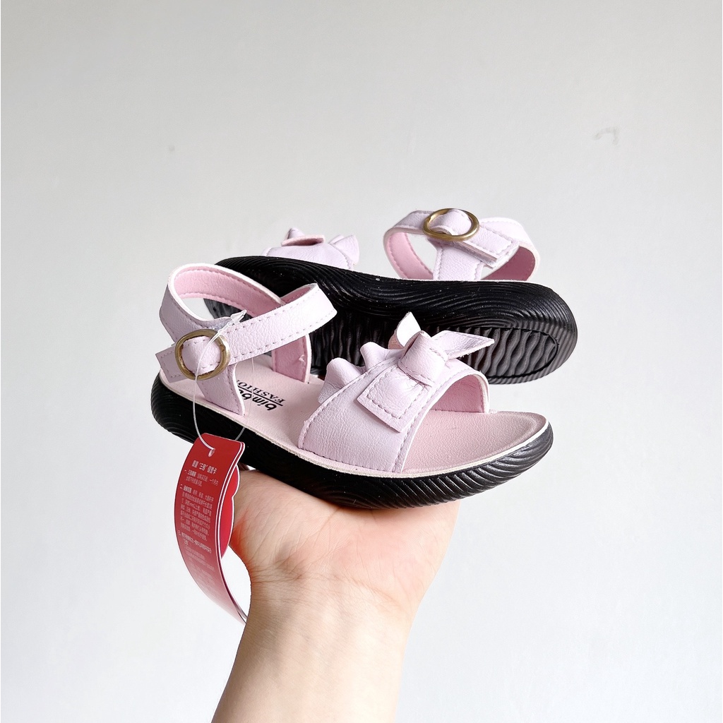 sandal bé gái - giày cho bé siêu xinh da mềm PU chính hãng bimbear  thanh lịch siêu nhẹ full box  720 750 ( ảnh thật)