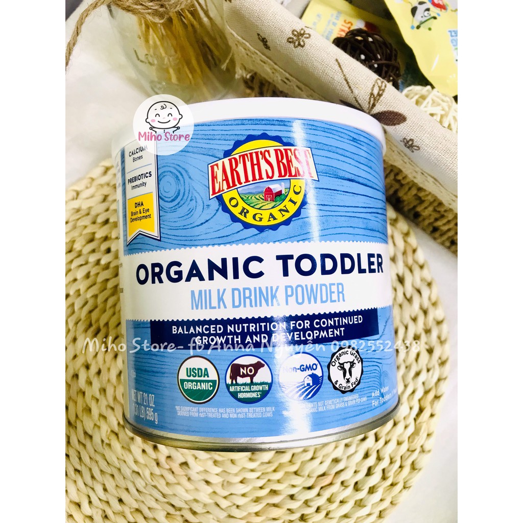 Sữa Bột Earth's Best Organic Toddler Milk Drink Powder