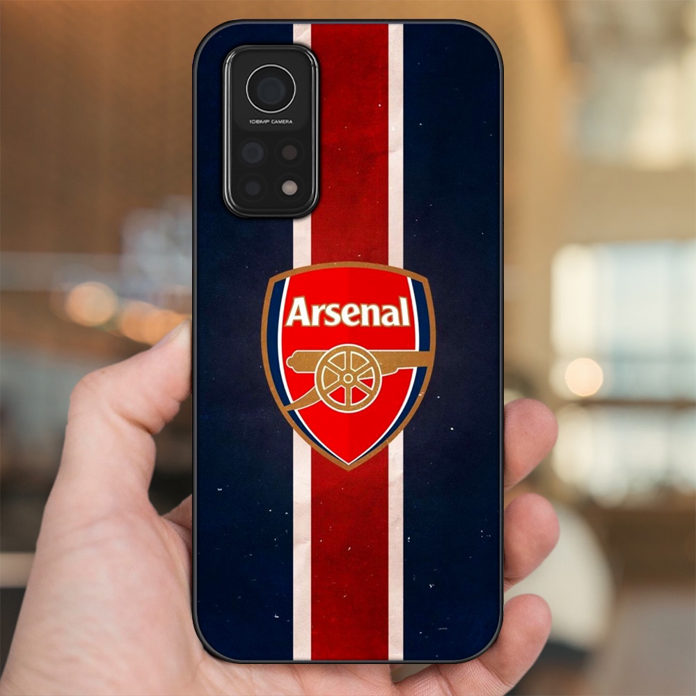 Ốp lưng Xiaomi Mi 10T Pro 5G viền đen in hình Arsenal FC