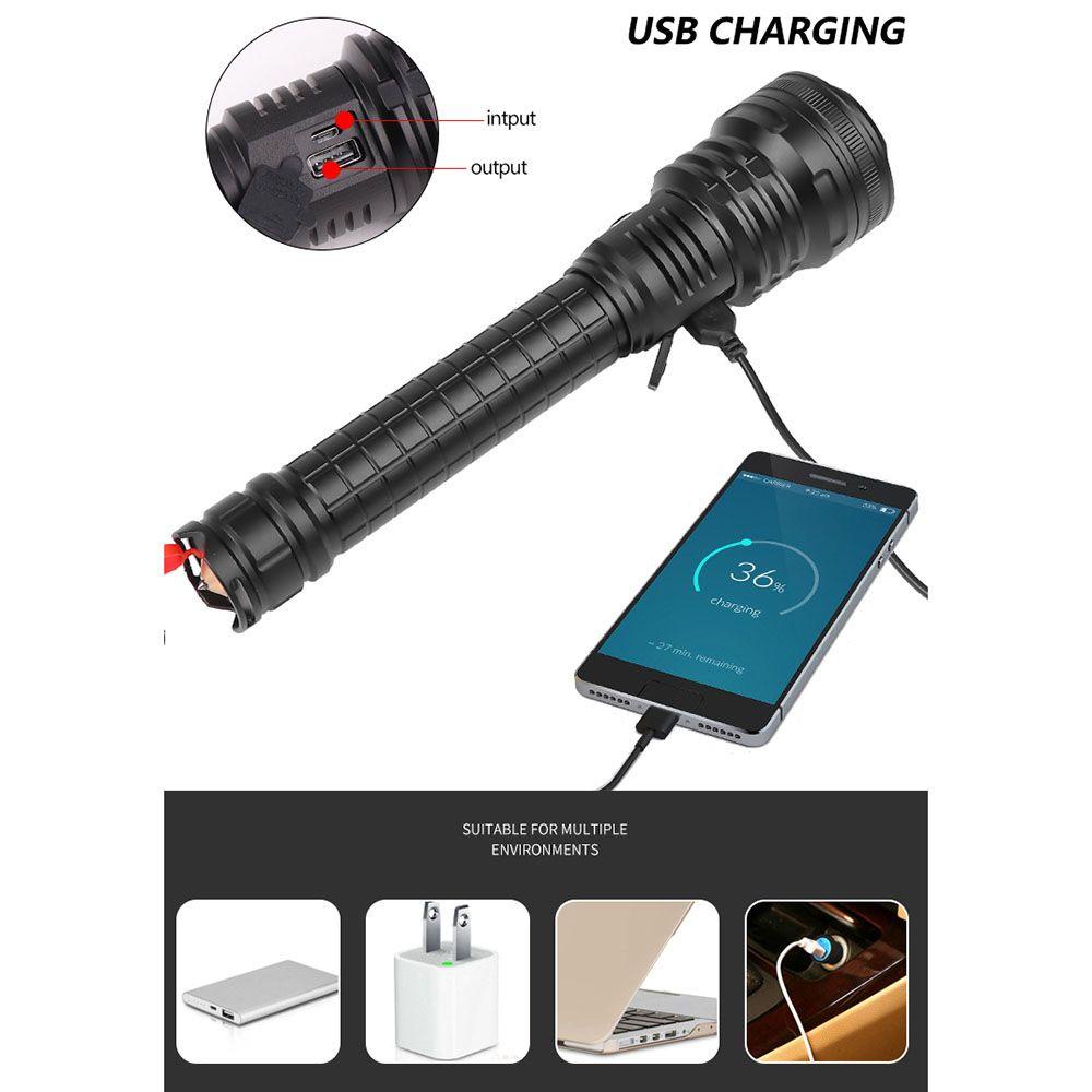 MYRONGVN Pin Sạc Dự Phòng Xhp90 Đầu Vào / Ra Type-C Có Đèn Pin Mạnh Mẽ