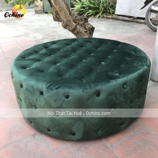 Đôn Tròn Da, Đôn Tròn Sofa DA (Đường Kính 80cm)
