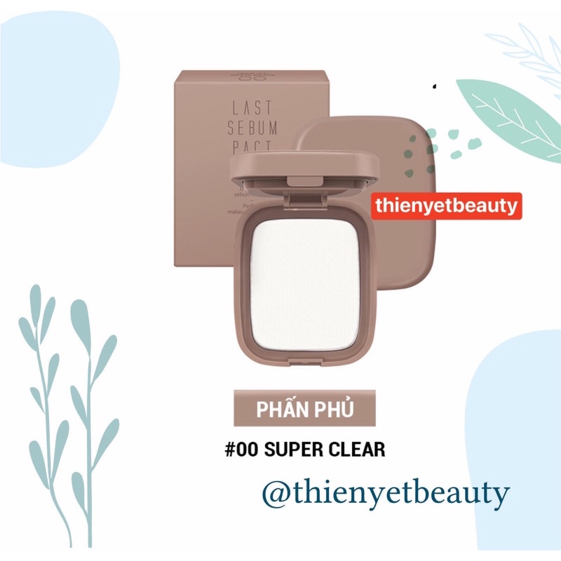 00 Super Clear - Phấn phủ dạng nén Last Sebum Pact