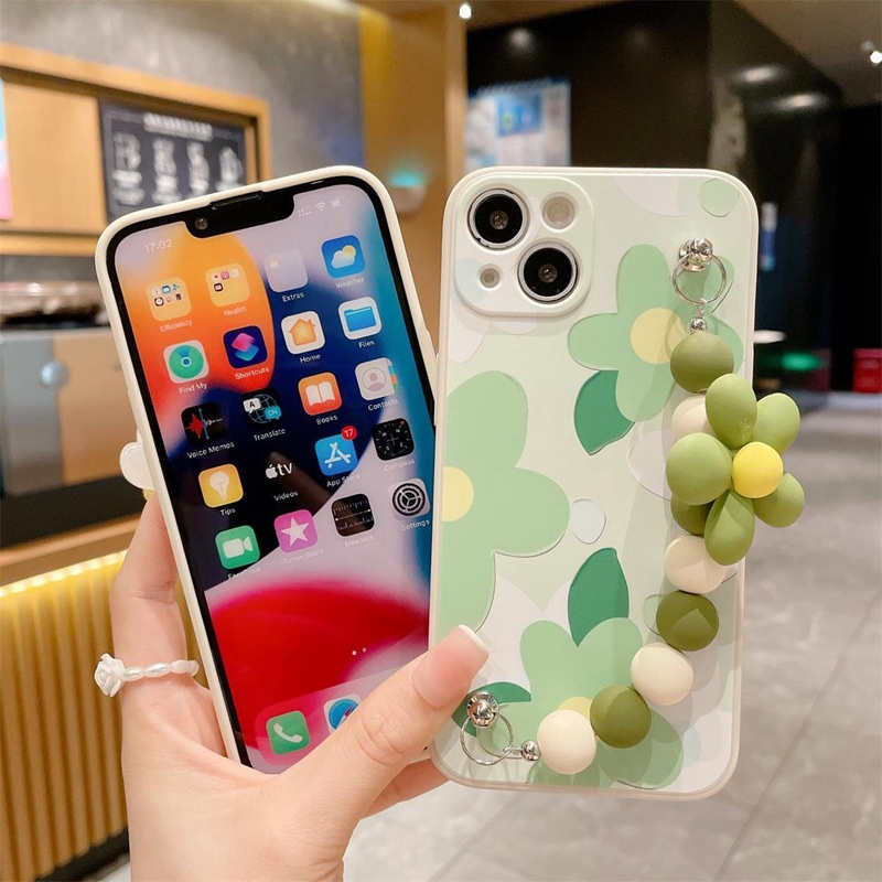 Đối với oppo reno 10 8z 6z 7z 8t a31 a93 f11 f9 pro a5s a12 a74 a95 a54 a15 s a78 bìa hoa mềm với vòng tay