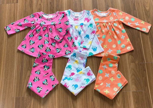 Bộ bé gái thu đông bánh bèo 1-7t