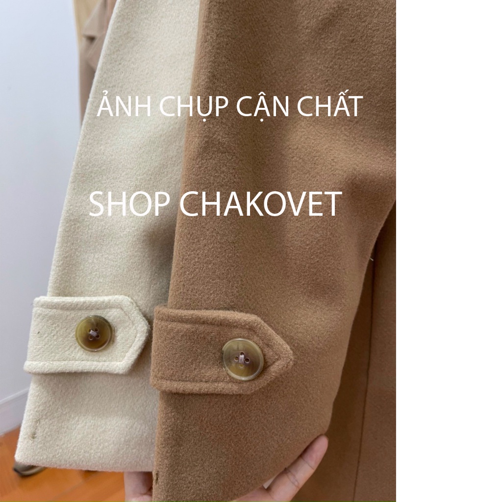 Áo dạ nữ dáng dài cao cấp 2 lớp AD8125 kiểu áo khoác ngoài 4 cúc thiết kế tay đai trẻ trung cá tính thời trang thu đông | BigBuy360 - bigbuy360.vn
