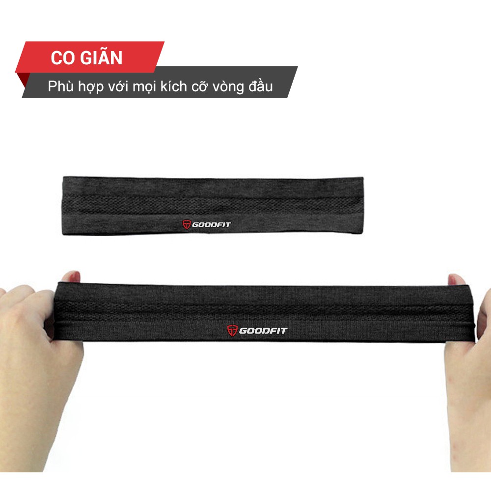 Băng đô thể thao nam nữ GoodFit co giãn 4 chiều, thấm hút mồ hôi GF801SB