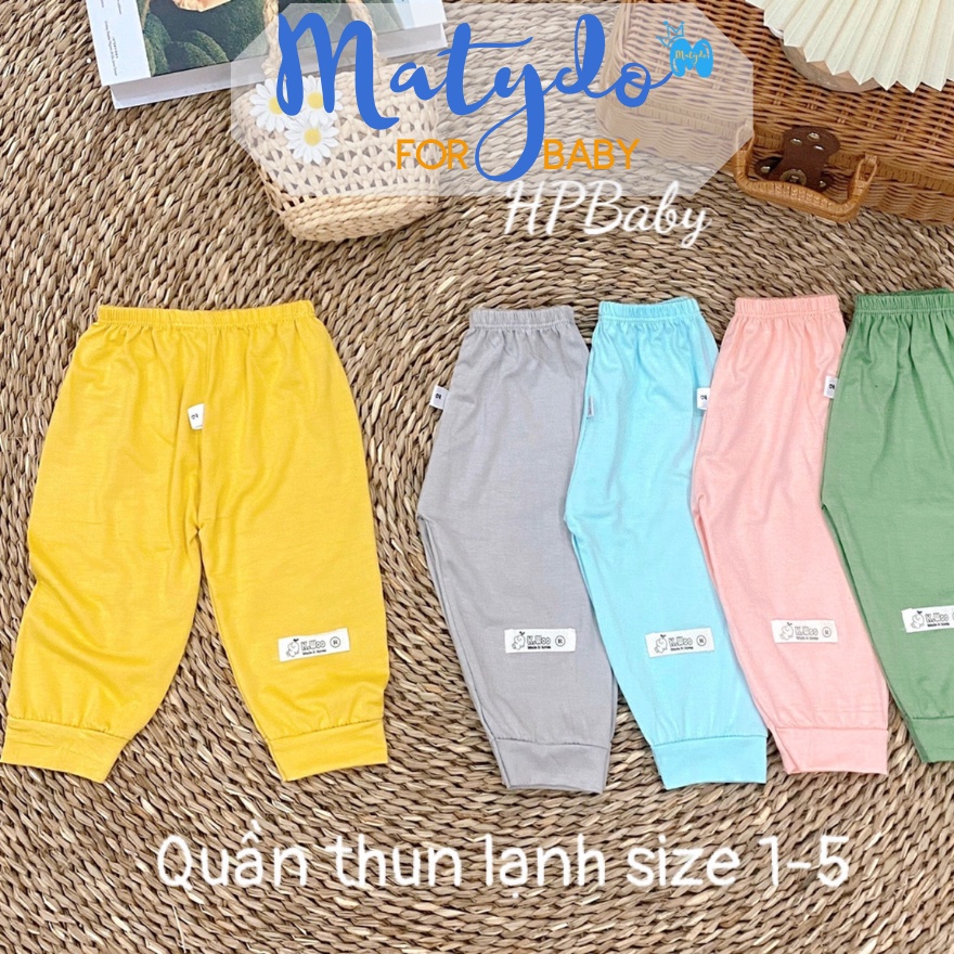Quần dài sơ sinh bé trai bé gái mùa hè đông giá rẻ quần chục cho bé VT màu trơn QDSS04