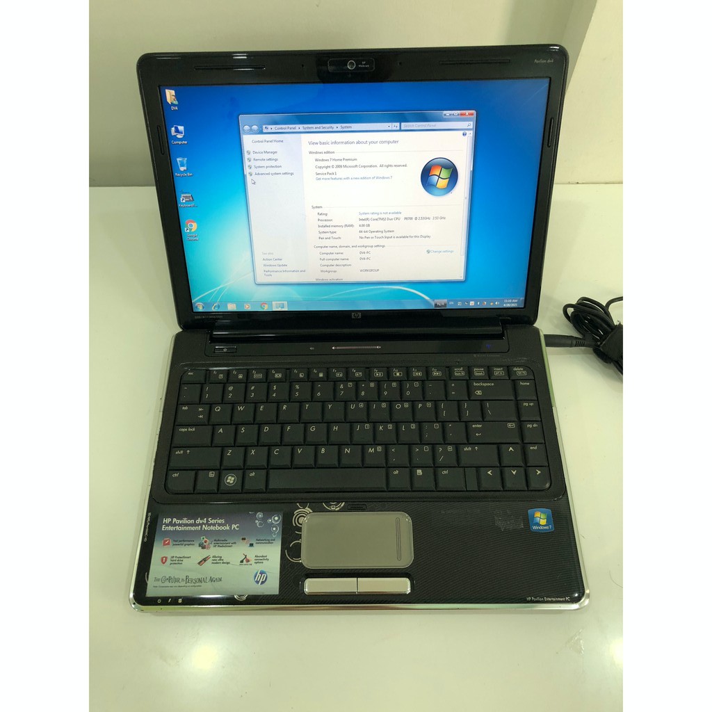Laptop văn phòng cũ HP pavilion DV5,core 2 duo P8700,4GB RAM,320GB HDD,13ich.