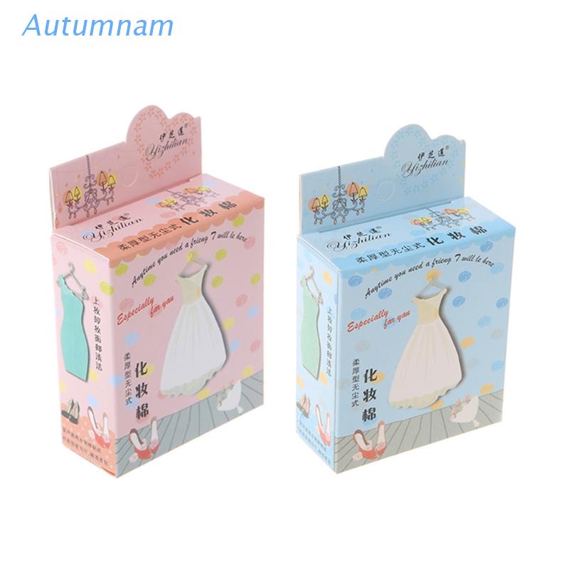 [Hàng mới về] Bộ 50 miếng bông tẩy trang chăm sóc da mặt tự nhiên