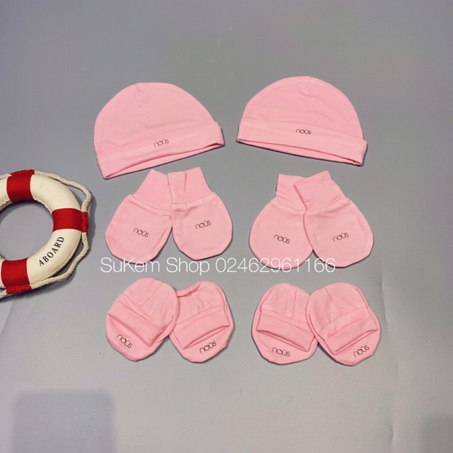 Set 2 mũ, bao tay, bao chân