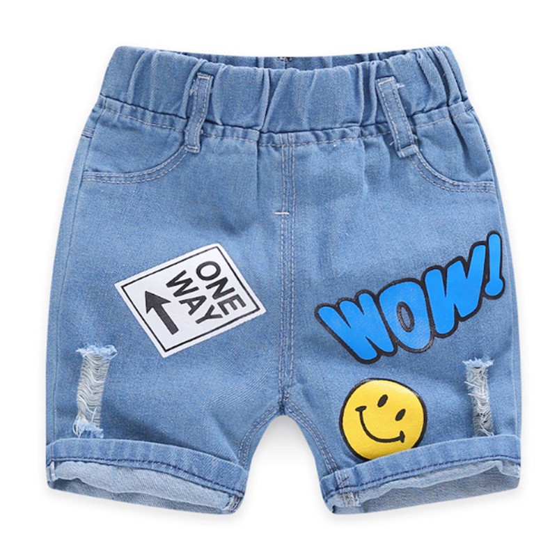 Quần Short Jeans Thời Trang Cho Bé 2-9 Tuổi