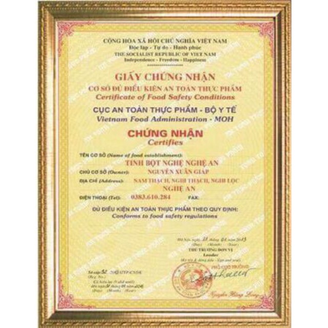 Tinh bột nghệ xịn 100g Dùng thử