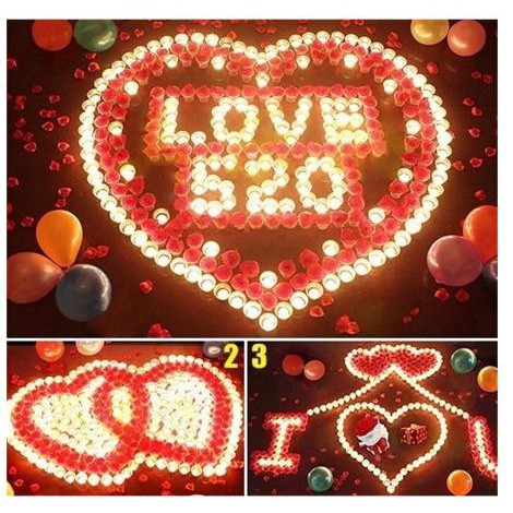 Nến đèn LED chạy pin trang trí tiệc độc đáo